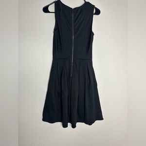 Black knee length dress with pockets